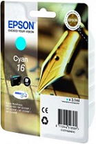_Epson_16_Cyan T1622  Epson_WF-2010 /2510/2520/2530/2540